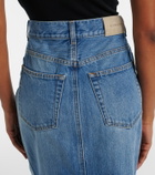 Givenchy High-rise denim midi skirt