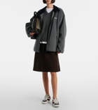 Miu Miu Logo oversized fleece sweatshirt