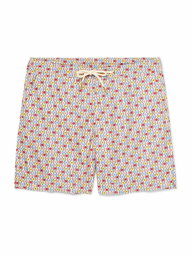 Photo: Orlebar Brown - La DoubleJ Bulldog Straight-Leg Printed Recycled Swim Shorts - Multi