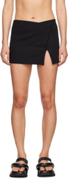 Yuzefi Black Wrap Miniskirt