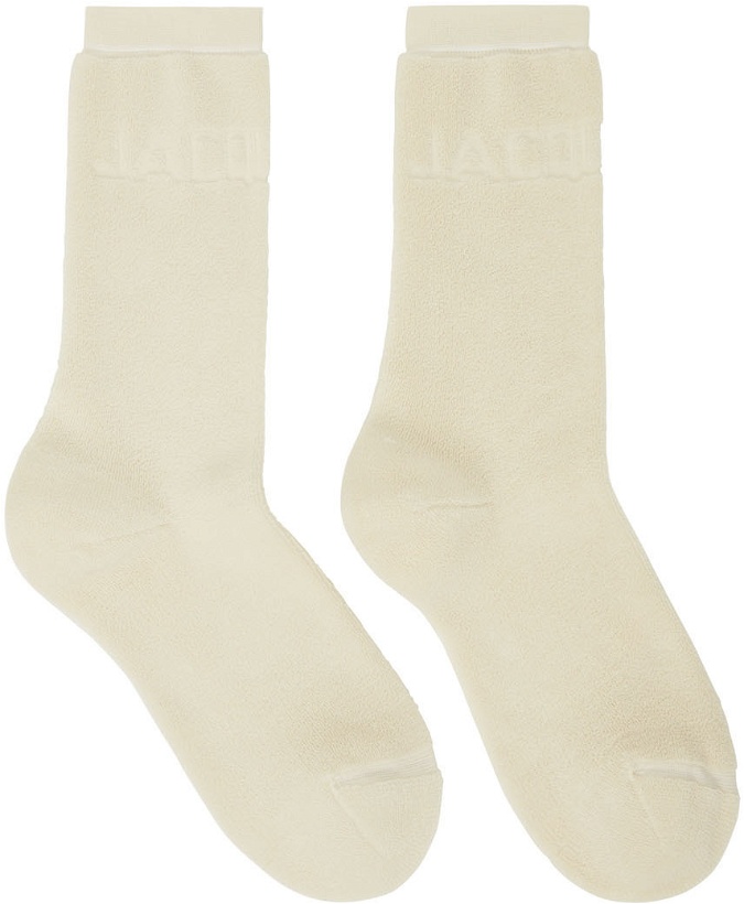 Photo: Jacquemus Off-White 'Les Chaussettes Bagnu' Socks