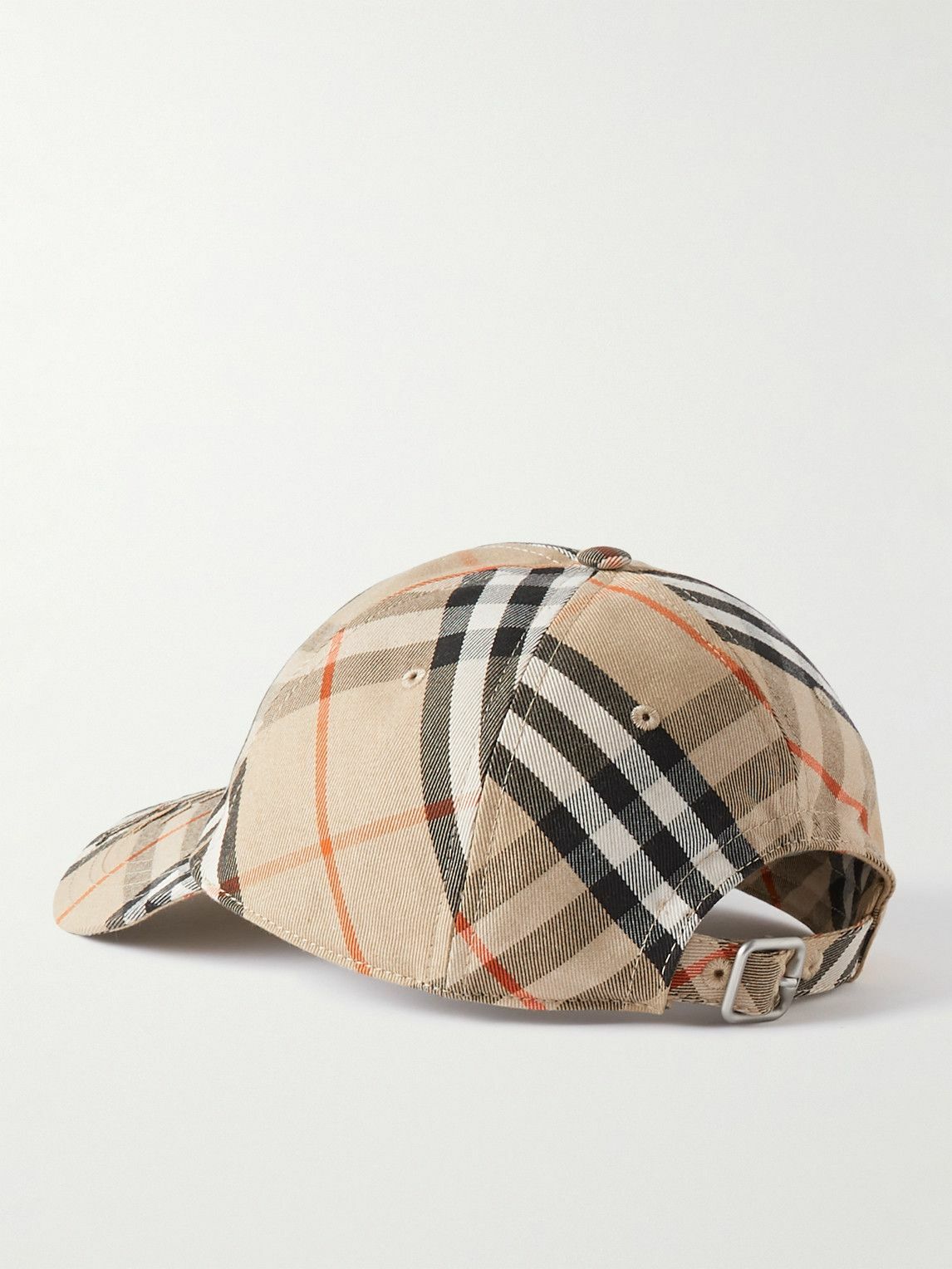 Burberry - Logo-Appliquéd Checked Canvas Baseball Cap - Brown