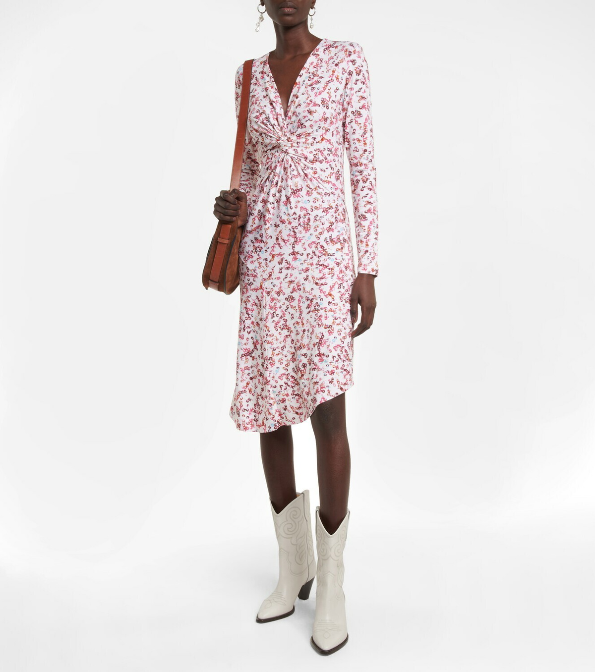 【Marant Etoile】 Jadiyaプリントジャージミディドレス Marant Etoile Jadiya printed jersey midi dress Isabel Marant