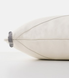Brunello Cucinelli Monili leather cushion