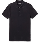 TOM FORD - Slim-Fit Cotton-Piqué Polo Shirt - Blue