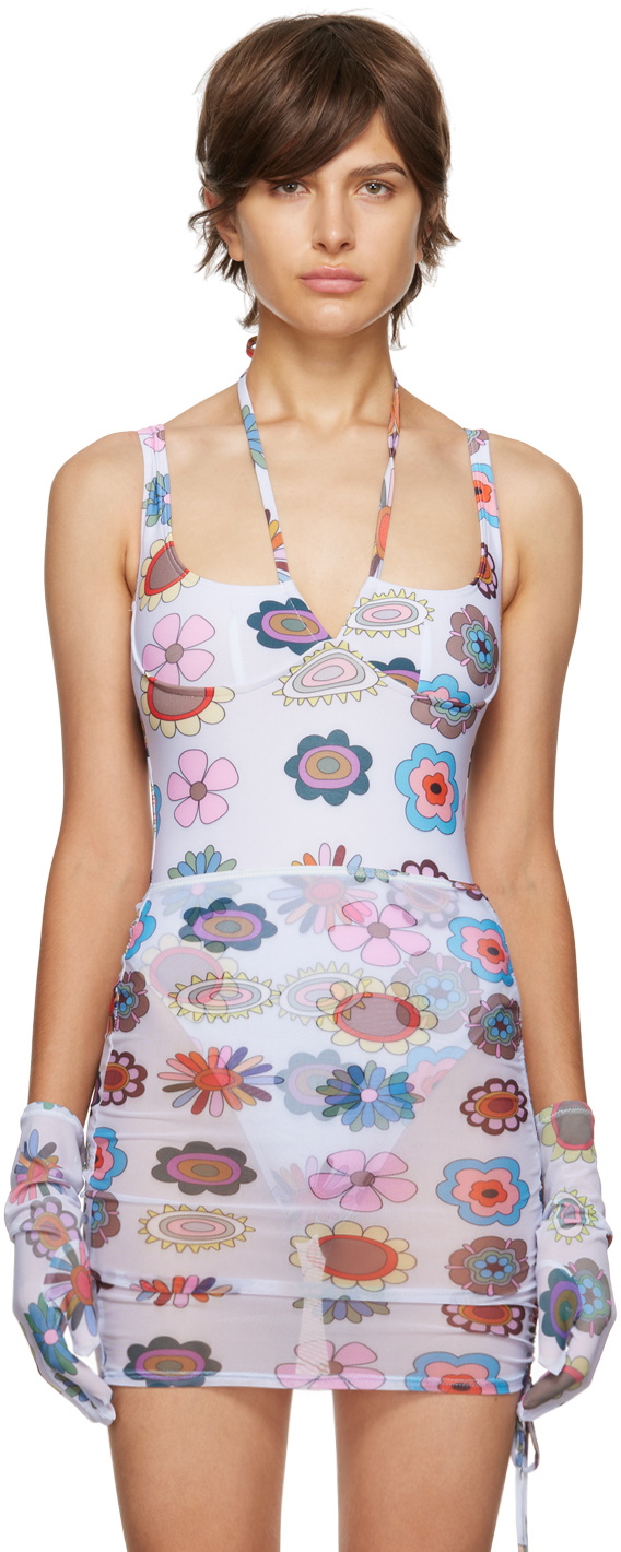 FENSI SSENSE Exclusive Psychedelic Daisies Gloves