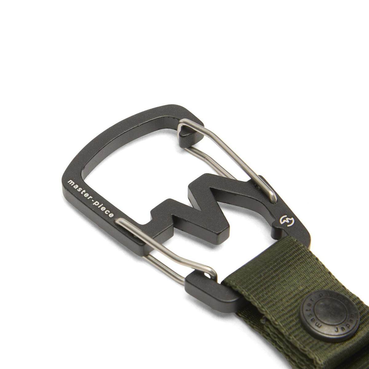 Master-Piece M-Carabiner Key Ring in Khaki 