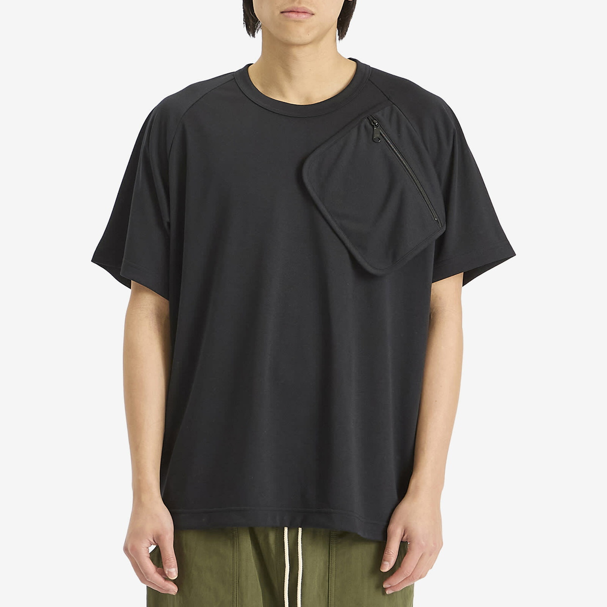 トップス comme des garcons homme Comme des Garçons Homme Plus Men's Zip Short Sleeve T-Shirt in