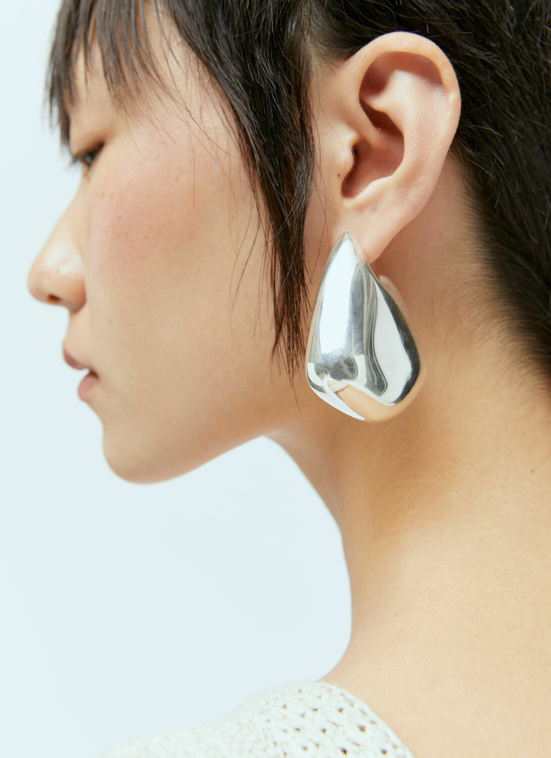 Bottega Veneta Large Fin Earrings