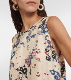 Asceno Rhea floral silk maxi dress