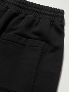 Off-White - Straight-Leg Printed Loopback Cotton-Jersey Sweatpants - Black