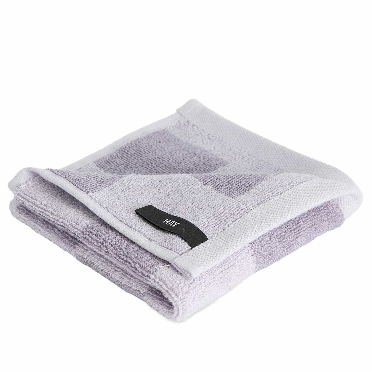 HAY Check Wash Cloth in Lavender 