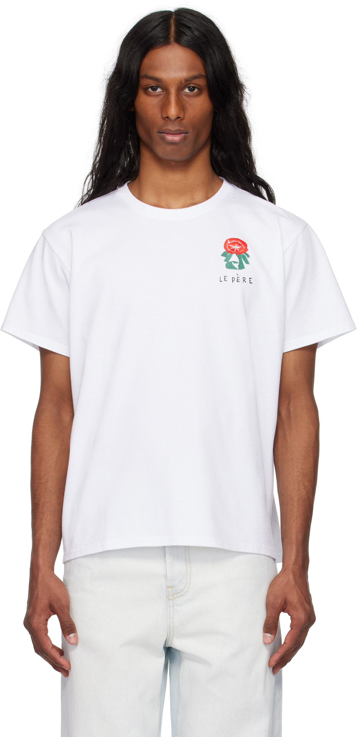 le PÈRE White Flower T-shirt