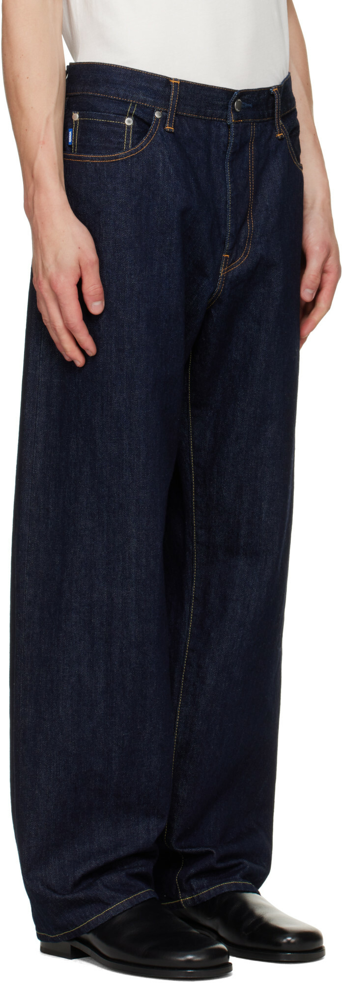 vowels Blue Baggy Jeans