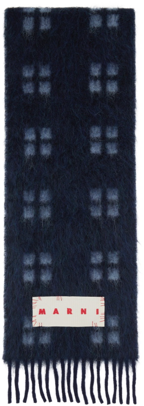 Photo: Marni Blue Square Motif Scarf