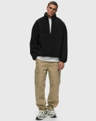 Calvin Klein Jeans Half Zip Sherpa Black Fleece Jackets/Half Zips