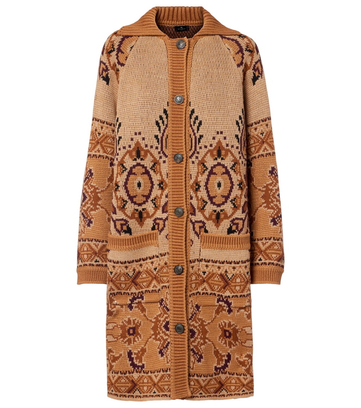 Photo: Etro Wool-blend cardigan