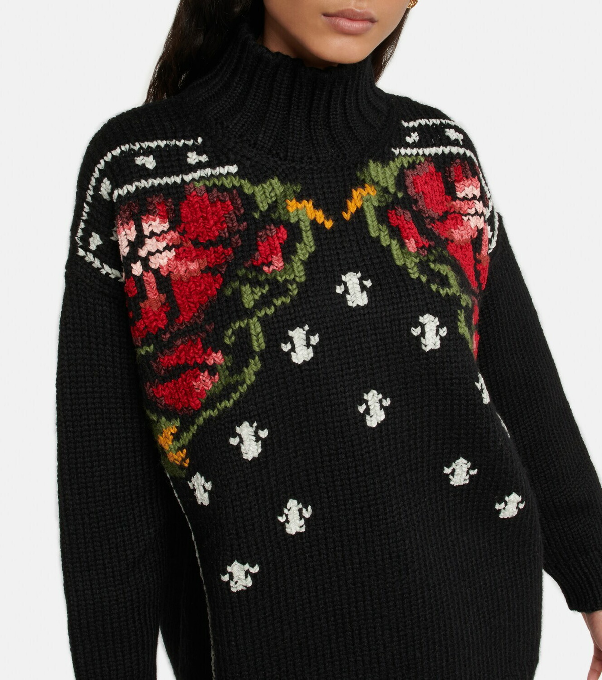 Golden Goose - Embroidered wool-blend sweater