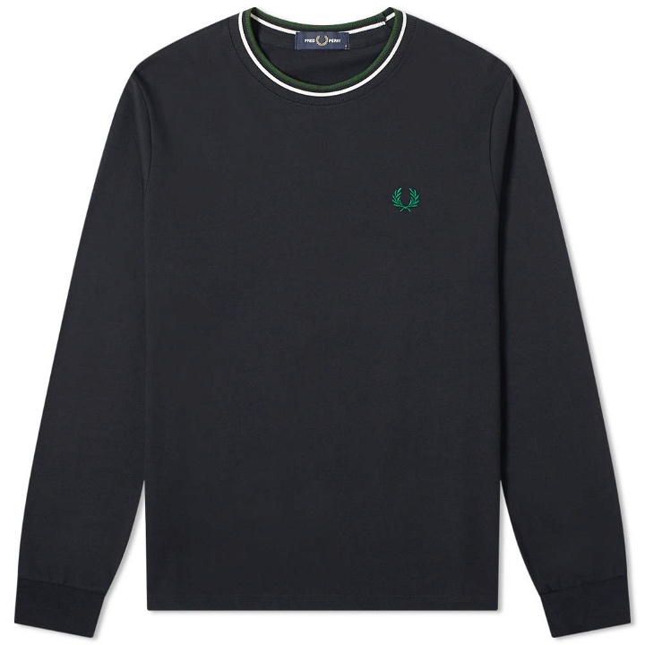 Photo: Fred Perry Authentic Long Sleeve Twin Tipped Tee