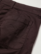 NN07 - Mylo 10021 Straight-Leg Organic Cotton-Blend Twill Trousers - Brown