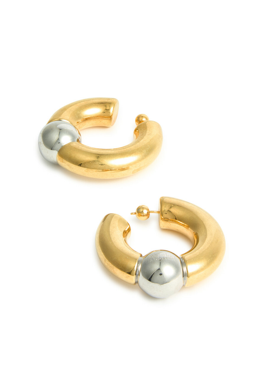Jean Paul Gaultier Two-tone Hoop Earrings - Gold - One Size