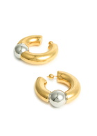 Jean Paul Gaultier Two-tone Hoop Earrings - Gold - One Size