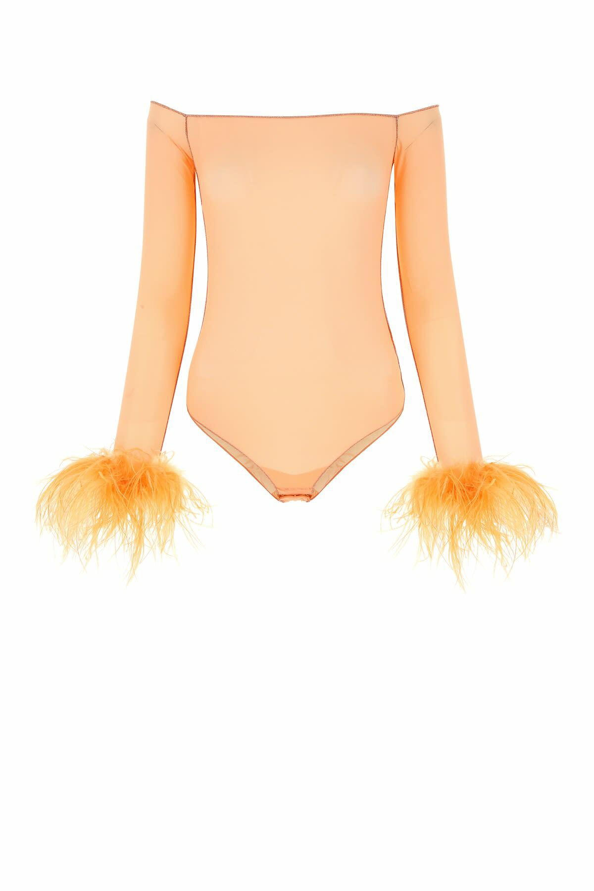 インナー・ルームウェアその他 Oseree SS23 Feather transparent mesh bodysuit (OFY121 PEACH) Lingerie 01 Mesh Body