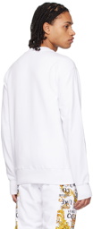 Versace Jeans Couture White Bonded Sweatshirt