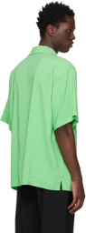 MSGM Green Fluid Shirt