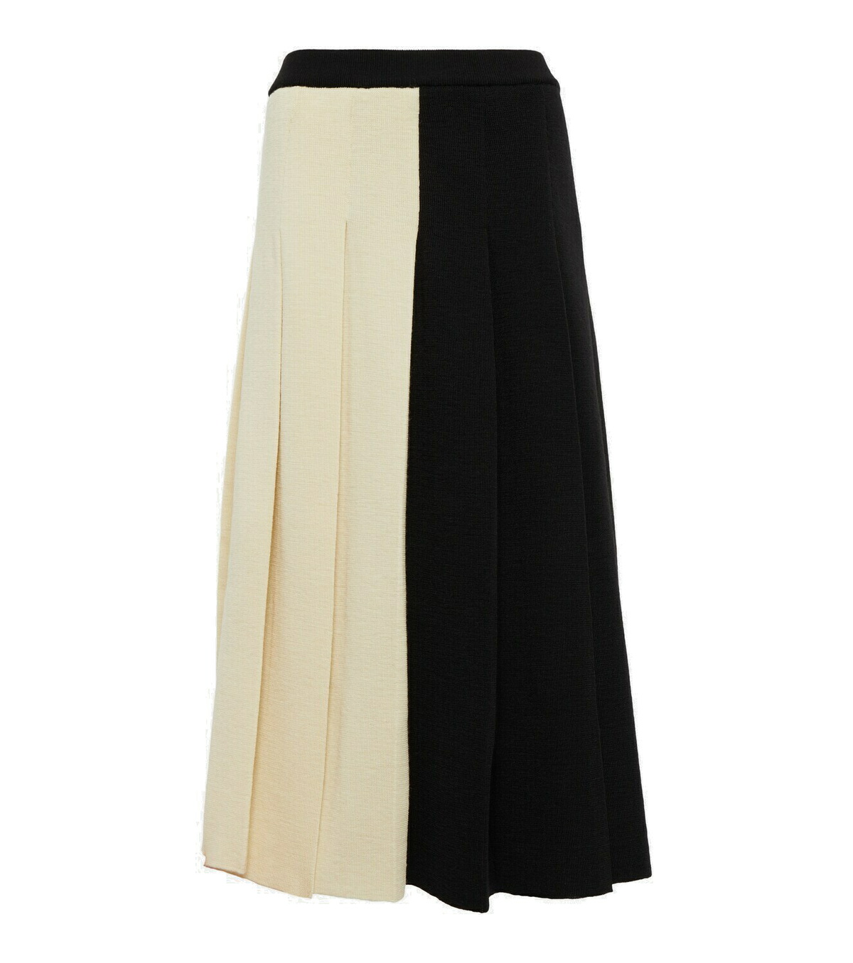 Gucci - Split pleated wool midi skirt Gucci