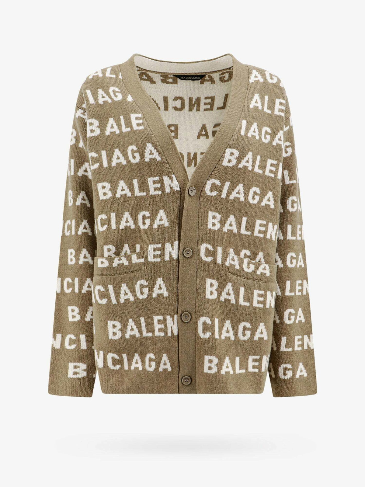 トップス balenciaga fooded cardigan Balenciaga Cardigan Beige Womens Balenciaga