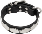 UNDERCOVER Black UP1E4A03 Leather Bracelet