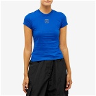 Off-White Women's Embr Mini Arrow Fitted T-Shirt in Blue
