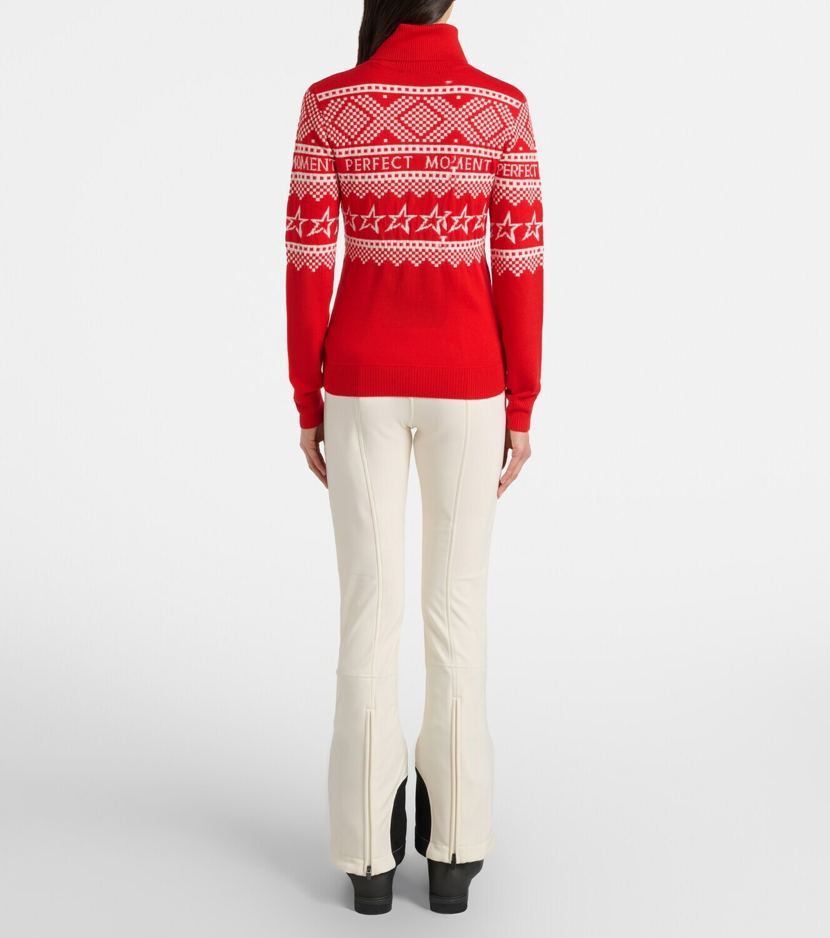 Perfect Moment Holiday intarsia wool turtleneck sweater