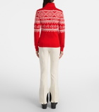 Perfect Moment Holiday intarsia wool turtleneck sweater