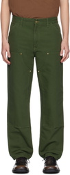Carhartt Work In Progress Green Double Knee Cargo Pants