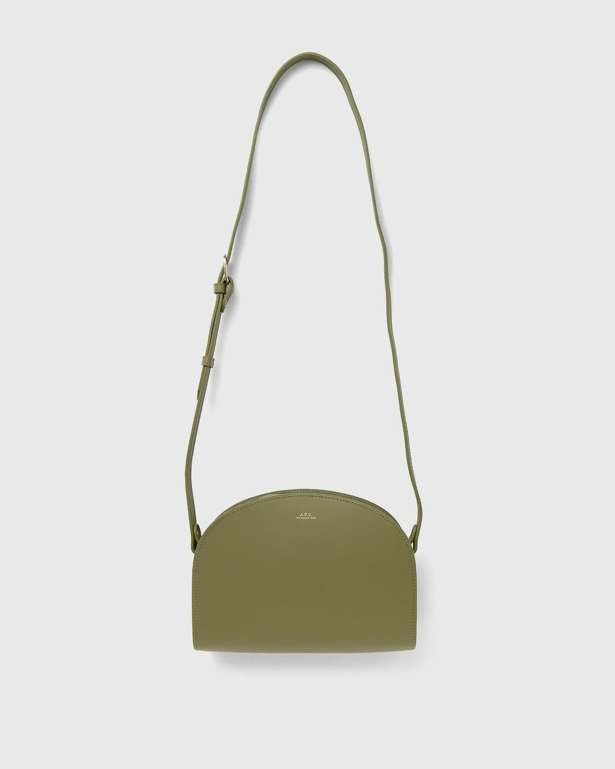 A.P.C. DEMI-LUNE HANDBAG Green Women