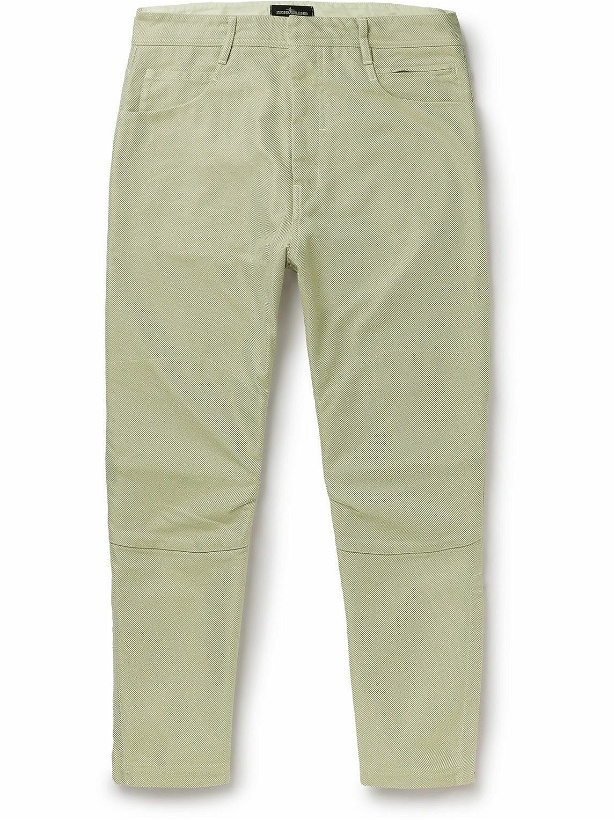 Photo: Stone Island Shadow Project - Garment-Dyed Straight-Leg Padded Shell Trousers - Green