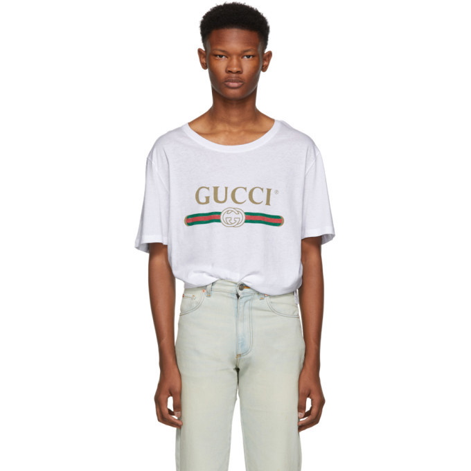 Photo: Gucci White Logo T-Shirt