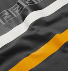 Fendi - Logo-Print Cotton-Jersey T-Shirt - Men - Gray