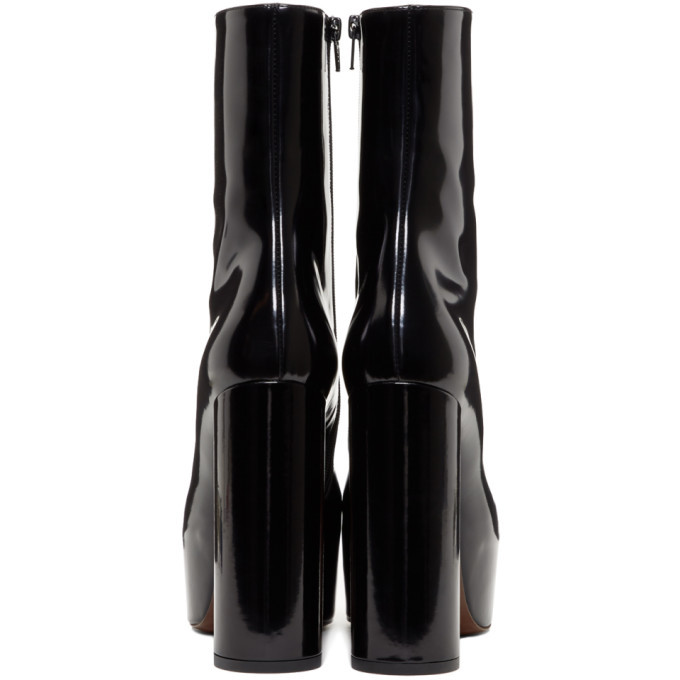 Vetements leather shop platform ankle boots