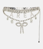 Area - Logo crystal-embellished belt