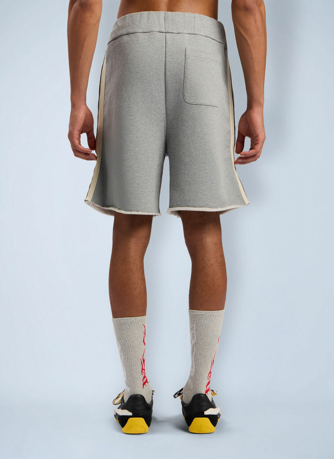 Palm Angels Curved Logo Track Shorts