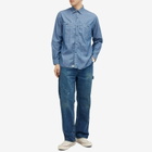 orSlow Men's Work Shirt in Chambray