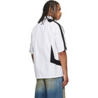 Off-White White & Black Race Logo Star Bowling Shirt