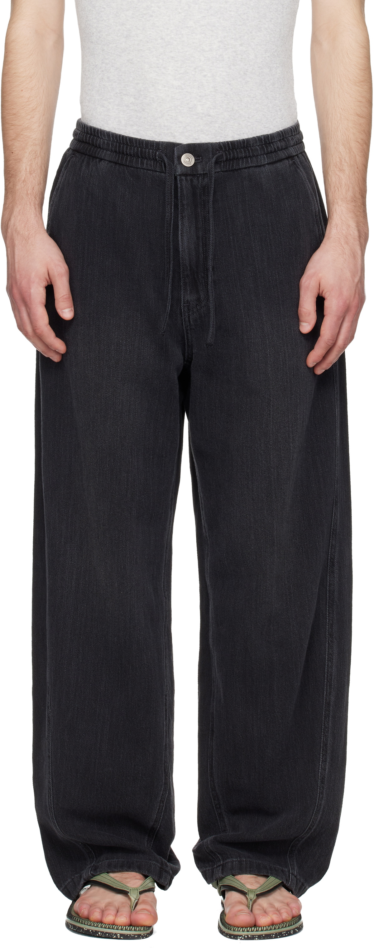 Solid Homme Navy Curved Jeans