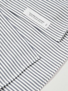 WTAPS - Button-Down Collar Striped Cotton-Blend Shirt - Gray