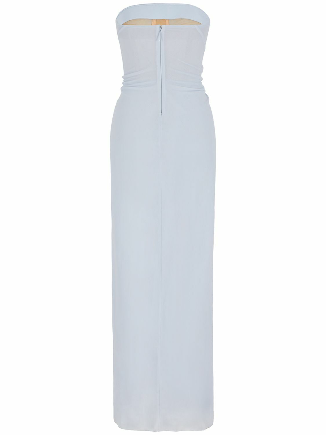 jersey knit wedding dress Vest Grace Gown - Light Cream Mermaid with Train XL
