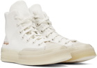 Converse White & Beige Chuck 70 Marquis Sneakers