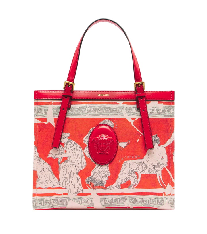 Photo: Versace Rivière Mini printed canvas shopper